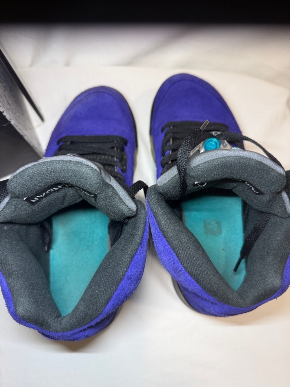 Nike Air Jordan 5 Alternate Grape Purple Suede Retro Sneakers Men’s 8 - Picture 15 of 16